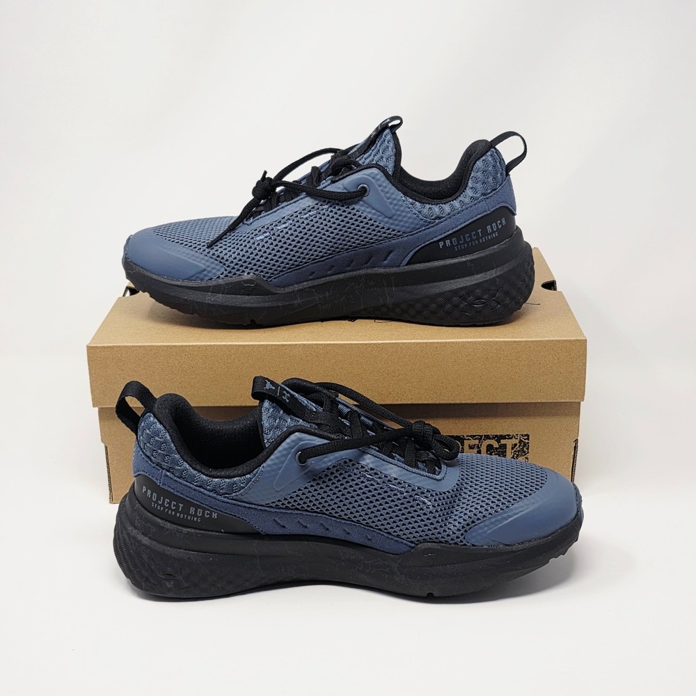 Under Armour‎ Project Rock BSR 5 Athletic Training Shoes Mens Size 8 Blue/Black